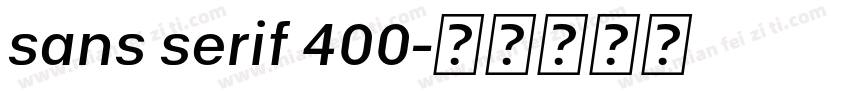 sans serif 400字体转换